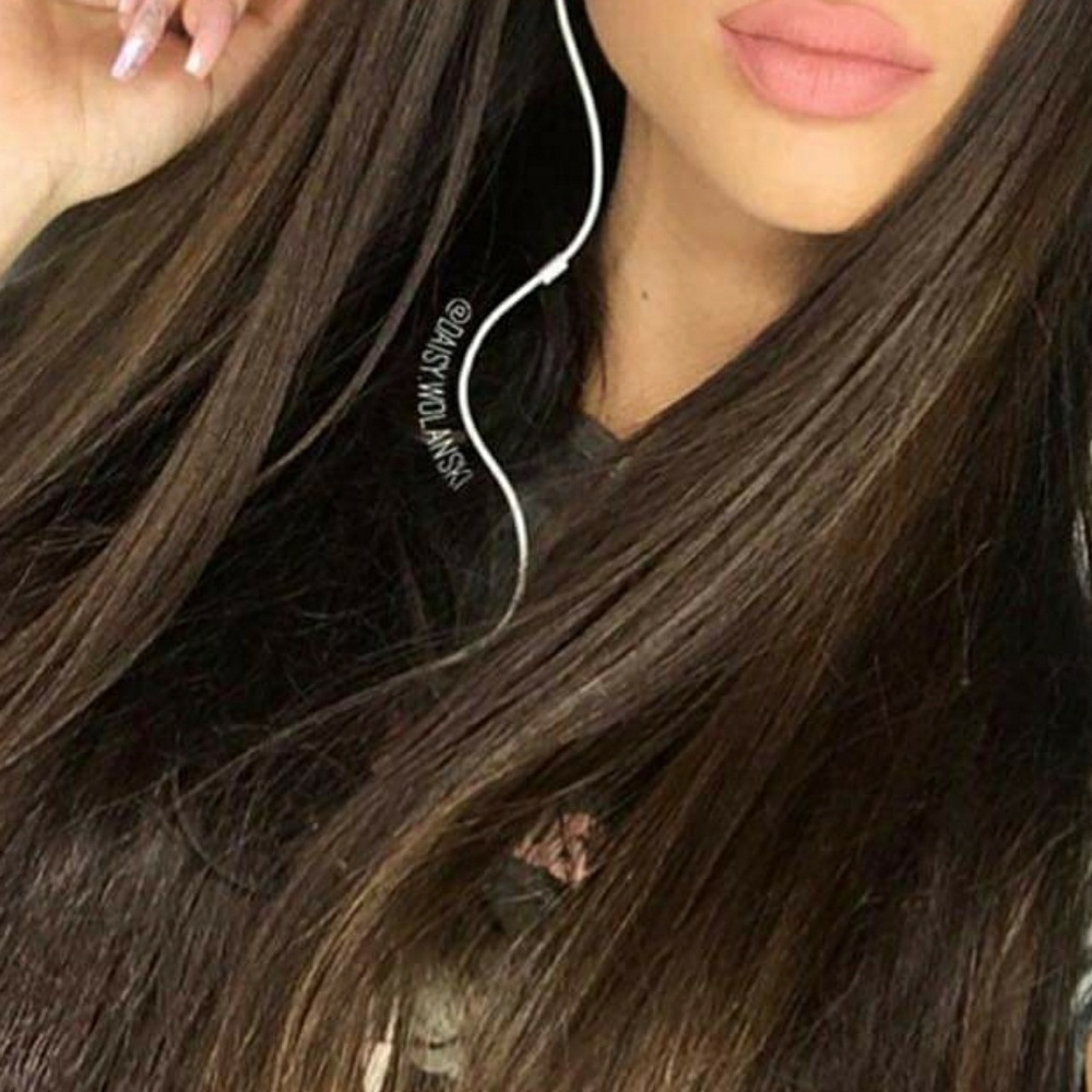 Bellami 22inch Dark brown clip in hair ext.